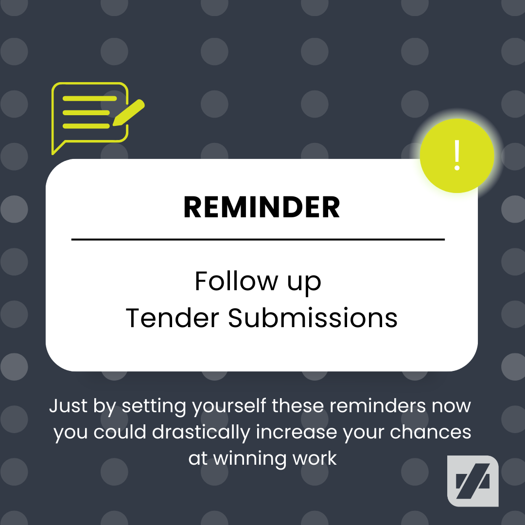 Top Tips to Follow up Your Tender